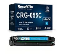 CRG-055 Reemplazo de Cartucho de tóner Compatible de Alto Rendimiento para CRG055K / C / M / Y con el último Chip, se Ajusta a la Impresora láser Canon MF742CDW 746CX, Negro Cian Magenta Amarillo