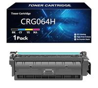 CRG064H Cartucho de Tóner de Repuesto para Canon CRG064H CRG064HK CRG064HC CRG064HY CRG064M para Canon I-SENSYS MF832Cdw I-SENSYS LBP722Cdw Impresoras con Chip,BK-1 Pack
