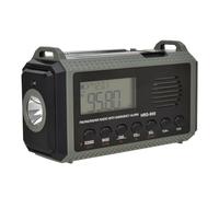 CRGANGZY Alerta de meteorgia de manivela de Mano Solar Radio 4 Formas alimentadas 10000 mAh Am FM SW NOAA Meteorada Torcha Lámpara de Lectura de Lectura de 3.5 mm