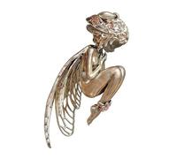 CRGANGZY Colgante de Ángel, Dije Silencioso con Alas de Filigrana para Regalo del Día de la Madre, Encantador Amuleto de Guardianes Elegante para Chicas, Hijas, Nietas y Mujeres