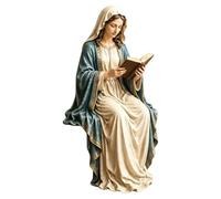 CRGANGZY Figura de estantería de Jesús y la Virgen María Leyendo, Estatua Religiosa para hogar, Sala, Dormitorio, decoración católica