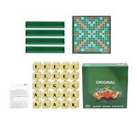 CRGANGZY Juego de Palabras de Alphabet Inglés Creative, Mini Travel Board, Educational Spelling & Reading Game for Preschool, Family Learning Toy, 2-4 Players-A