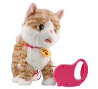 CRGANGZY Perro de Peluche Interactivo Cachorros, Robots Que parecen Perros Reales con Caminar, ladrar y Mover la Cola para niños y niñas de 3 a 6 años, Juguetes de Paseo para niños