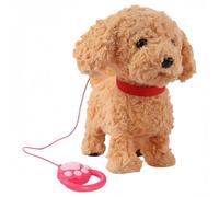 CRGANGZY Perro Robótico Realista, Mascota Electrónica Que Actúa como un Perro de Verdad con Imitación de Voz y Sensor Táctil, Cachorro Robot Lifelike con Sonidos, Lengua y Funciones Interactivas