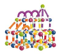 CRGANGZY Set de Juegos de Construcción con Varillas Magnéticas Retráctiles, Bloques Magnéticos para Niños de 3 a 8 Años, Juguete Montessori de Bloques Magnéticos para Niños y Niñas