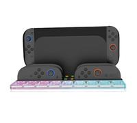 CRGANGZY Switch 2 Docking Dock Station Controlador Stand de enfriamiento Dock Charger con 9 Ranuras de Tarjetas de Juego Switch 2 Cobaricias de Carga de Consola de Juegos hasta 4 Controladores