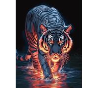 Cría de Tigre ardiente Puzzle 1000 Piezas Decoración Moderna Fauna Mascotas Rompecabezas para Adultos 3D DIY Creativo Desafío Intelectual Juguete Educativo 1000 PCS