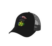 Criado En Estados Unidos con Raíces En San Vicente. Mujer Hombre Gorra De Béisbol Protección Solar Sombrero Cómoda Snapback Cap para Golf Senderismo Tenis