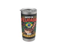 Criado en Feijoada Churrasco Brazilian Food Design Vaso térmico de acero inoxidable de doble pared