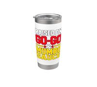 Criado en Go-Go y Mumbo Sauce Washington DC Music DMV Vaso térmico de acero inoxidable de doble pared