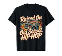 Criado en la vieja escuela Hip Hop Graffiti Rap Hiphoper Hombres Mujeres Camiseta