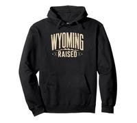 Criado En Las Rocosas Nativo Wyoming Orgullo Montaña Sudadera con Capucha