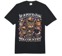 Criado en los años 90 Música Country Cowboy Cat Bootleg Comfort Colors Adult Heavyweight T-Shirt