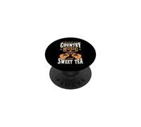 Criado en música Country y té Dulce PopSockets PopGrip Adhesivo