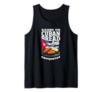 Criado en Pan Cubano y croquetas Divertidas raíces de Cuba Camiseta sin Mangas