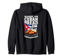 Criado en Pan Cubano y croquetas Divertidas raíces de Cuba Sudadera con Capucha