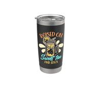 Criado en té dulce y Jesús ama la música country té dulce Vaso térmico de acero inoxidable de doble pared