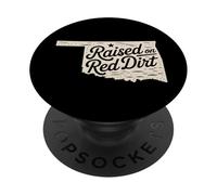 Criado en Tierra roja, Oklahoma Red Dirt Country para Hombres y Mujeres PopSockets PopGrip Adhesivo