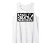 Criado por un Gran Hombre con un Gran corazón Hijo Hija niños Camiseta sin Mangas