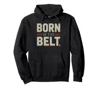 Criado Rust Belt Nacido En Midwest Sudadera con Capucha