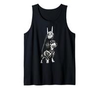 Criador de Perros Salchicha Cool Retro Vintage gótico Alt Metal EMO Camiseta sin Mangas