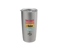 Criador de serpientes divertido retro You Can't Scare Me I Raise Snakes Vaso térmico de acero inoxidable de doble pared