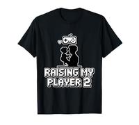 Criando A Mi Jugador 2 Divertido Papá Gamer Padre Camiseta