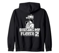 Criando A Mi Jugador 2 Divertido Papá Gamer Padre Sudadera con Capucha