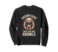 Criando Cachorros con Amor y gruñidos Oso papá Sudadera