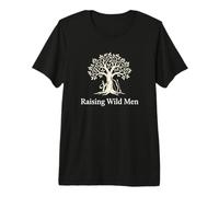 Criando Hombres Salvajes Niño Padre Mamá Camiseta Premium