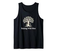 Criando Hombres Salvajes Niño Padre Mamá Camiseta sin Mangas