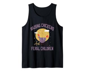 Criando Pollos y niños Salvajes Cita Divertida de Agricultura agrícola Camiseta sin Mangas