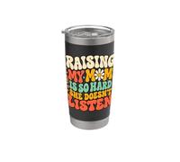 Criar a mamá es tan difícil que no escucha hija divertida Vaso térmico de acero inoxidable de doble pared