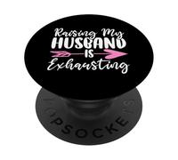 Criar a mi esposo es agotador Esposa Casada Esposa Esposa PopSockets PopGrip Adhesivo