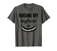 Criar a mi novio es agotador Parejas divertidas Top Cansado Camiseta