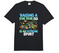 Criar a un niño de Cinco años es un Padre de Deporte Extremo Comfort Colors Adult Heavyweight T-Shirt