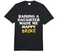 Criar a una Hija me Hizo más pobre papá Hija Padre Comfort Colors Adult Heavyweight T-Shirt