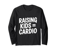 Criar Hijos = Cardio Fitness y Humor de crianza Manga Larga