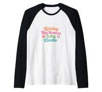 Criar pequeños Humanos es mi Cardio Divertido Sayin Día de la Madre Mamá Camiseta Manga Raglan