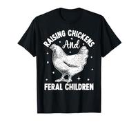 Criar pollos y niños salvajes Crianza de granjeros Camiseta