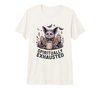 Criatura de café Linda espiritualmente agotada Camiseta Premium