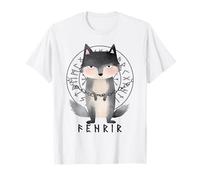 Criatura de mitología nórdica Fenrir Vikingo para niños Camiseta