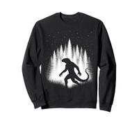 Criatura del Bosque Reptil Caminando a través del Bosque Blanco Cryptid Sudadera