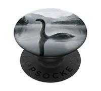 Criatura del Lago Profundidades Ocultas Cryptid Mystery Graphic PopSockets PopGrip Adhesivo