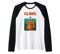 Criatura marina oso espacial tardígrado | Obra de arte de biología oceánica Camiseta Manga Raglan