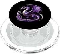 Criatura mítica voladora, dragón Genial, dragón Que escupe Llamas PopSockets PopGrip para MagSafe