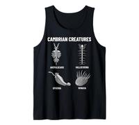 Criaturas Cámbricas Antiguas Ciencia Paleoart Fósil Camiseta sin Mangas