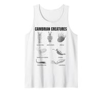 Criaturas Cámbricas Fossil Paleoart Evolución Ciencia Amante Camiseta sin Mangas