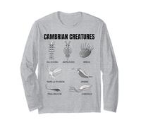 Criaturas Cámbricas Fossil Paleoart Evolución Ciencia Amante Manga Larga