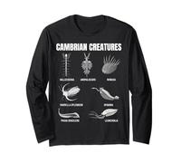 Criaturas Cámbricas Fossil Paleoart Evolución Ciencia Amante Manga Larga